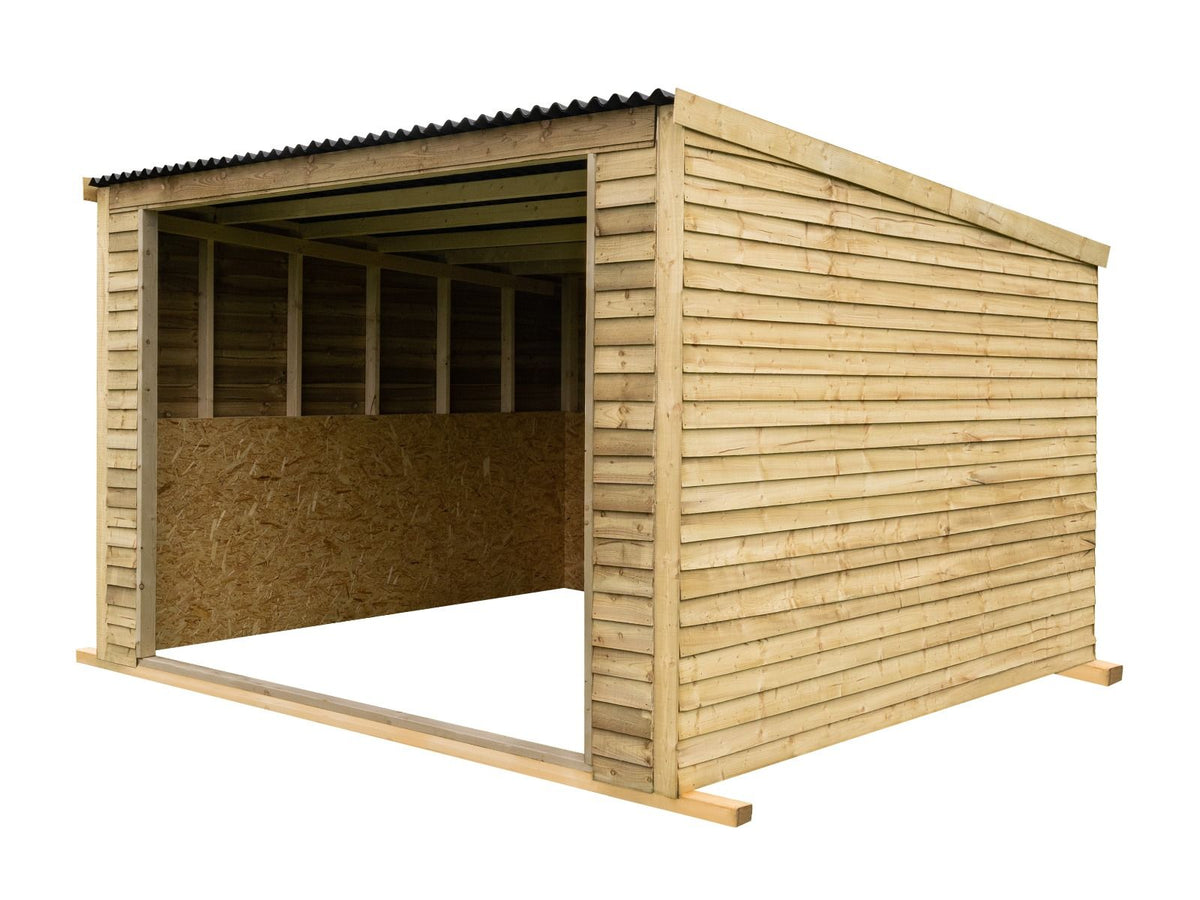 12ft x 12ft Open Front Mobile Animal Field Shelter V.2