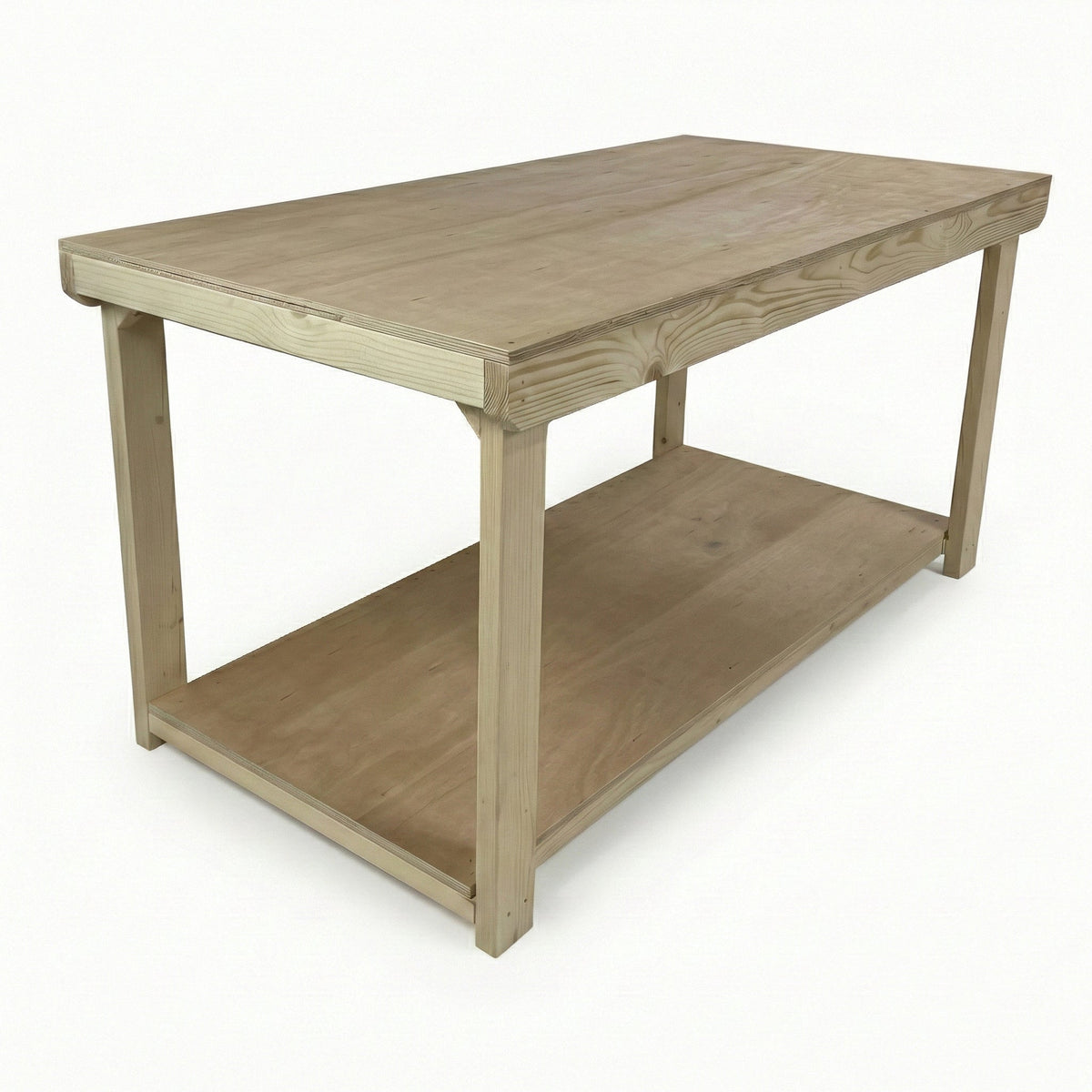 Wooden Workbench Eucalyptus Hardwood Top Depth-3ft