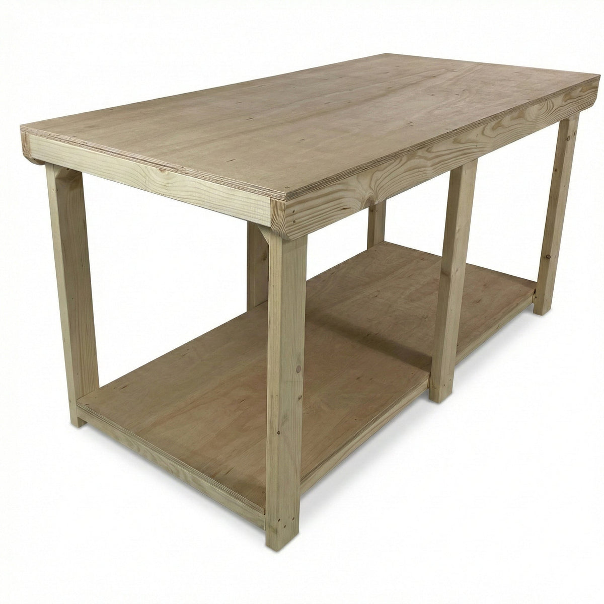 Wooden Workbench Eucalyptus Hardwood Top Depth-3ft