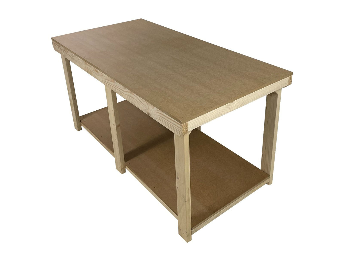 Wooden Workbench MDF Top Depth-4ft