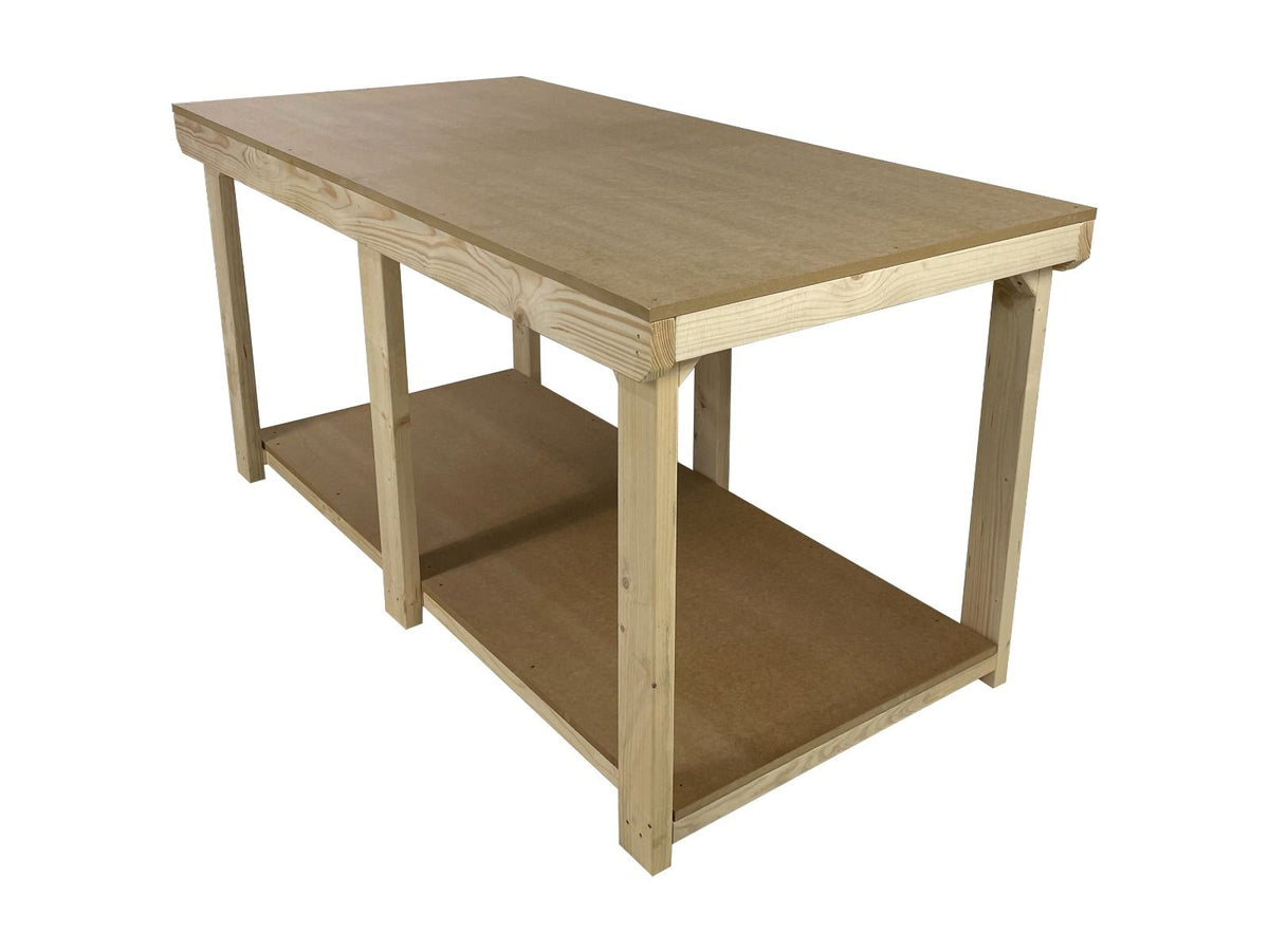 Wooden Workbench MDF Top Depth-4ft