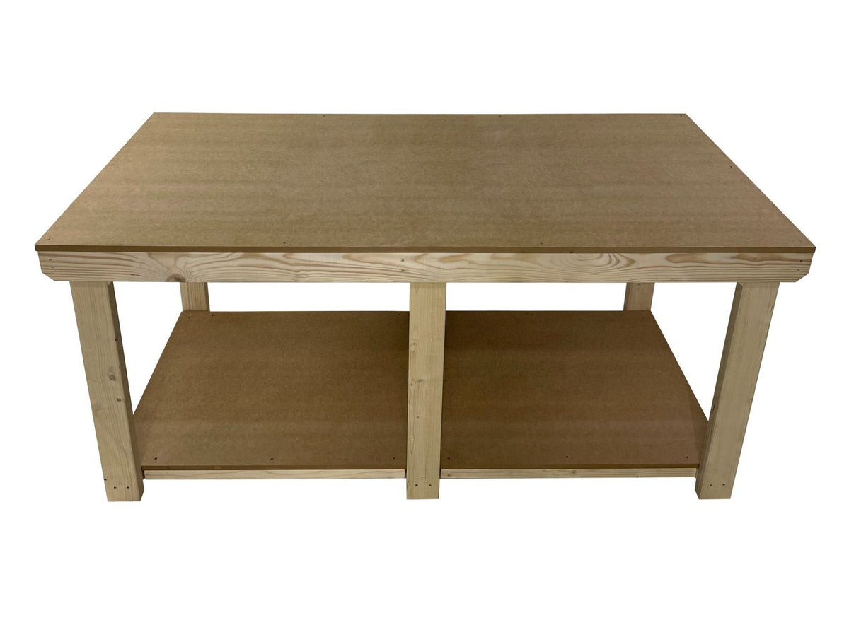 Wooden Workbench MDF Top Depth-3ft