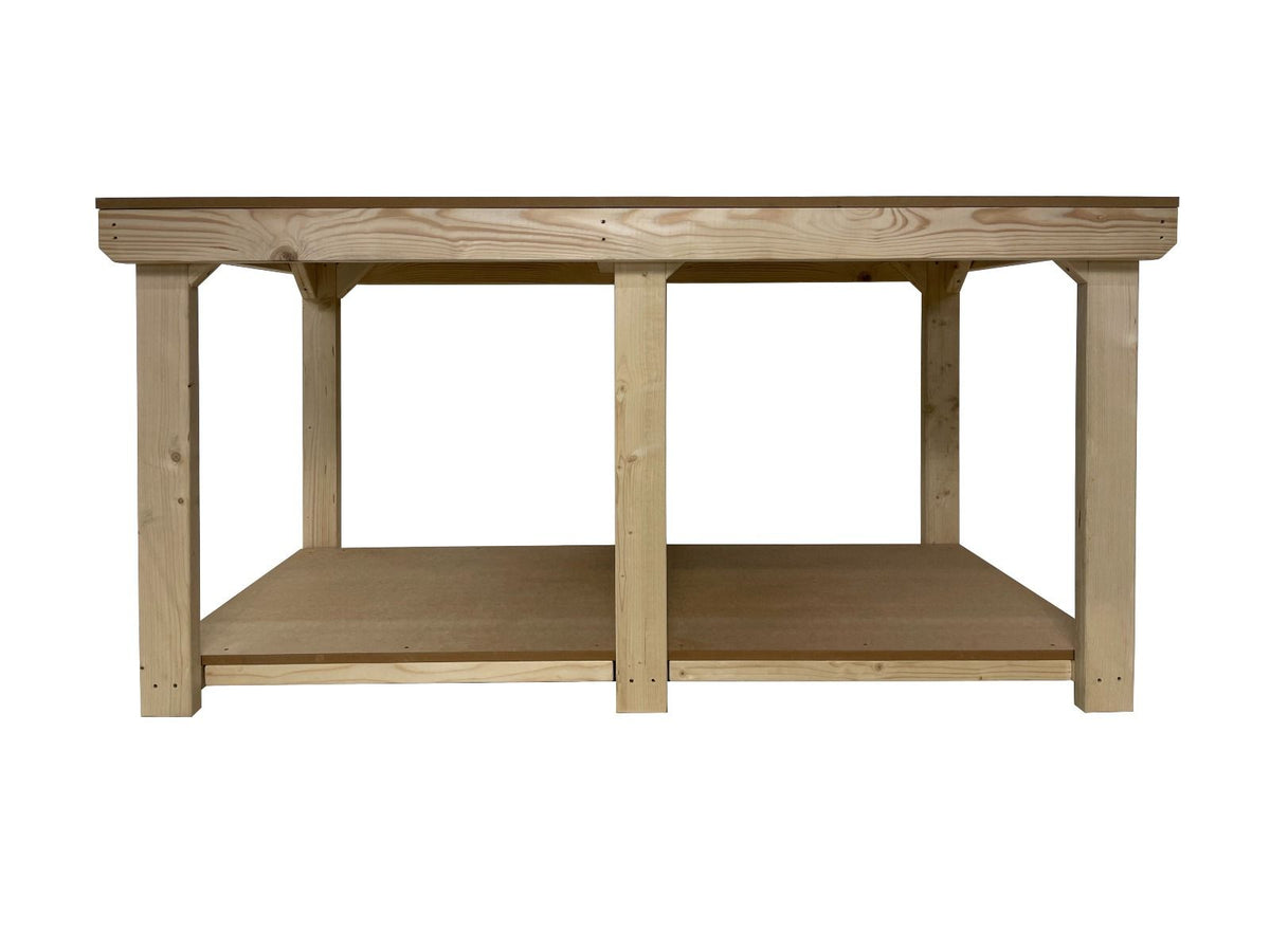 Wooden Workbench MDF Top Depth-4ft